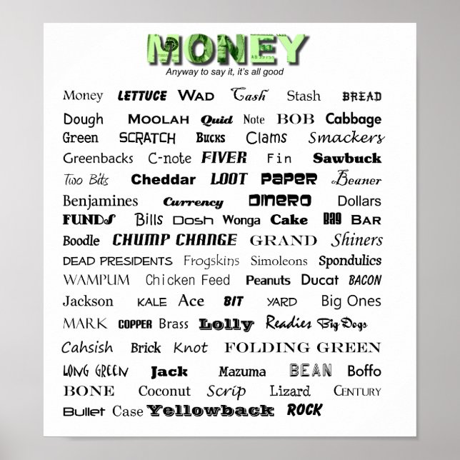 Geld Poster (Vorne)