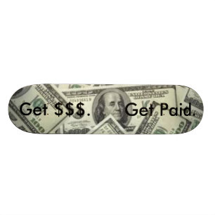 Geld-Skateboard Skateboard