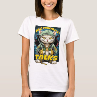 Geld spricht Frauen weiß T-Shirt