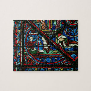 Geld-Wechsler im Tempel, Detail von einem Fenster