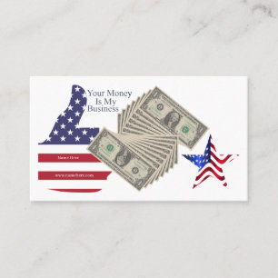 Geld zählt visitenkarte