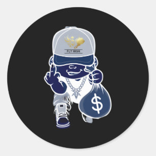 Geldbeutel Runder Aufkleber