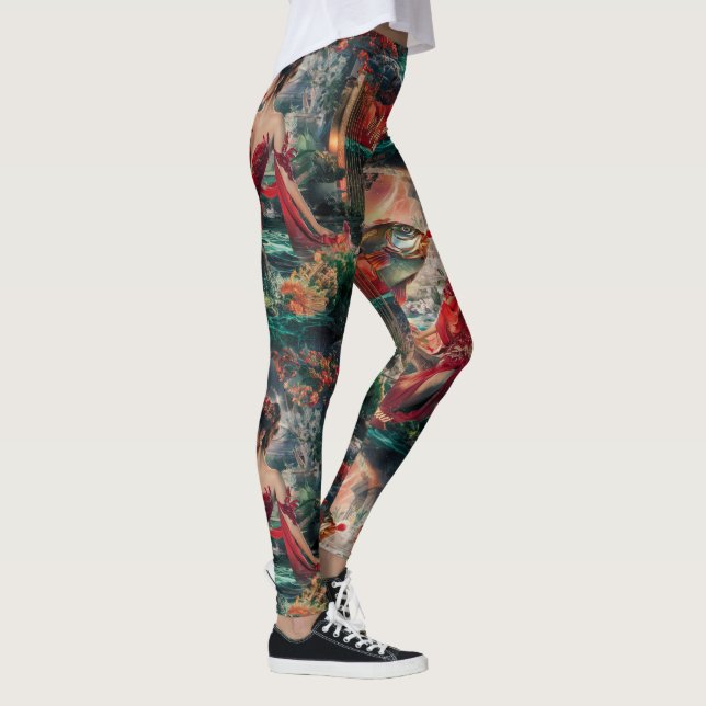 Geldfisch-Design Leggings (Rechts)