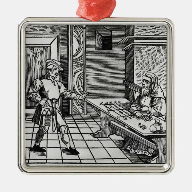 Geldgeber, 1531 silbernes ornament (Vorne)