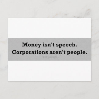 GeldSpeechCorpPerson Postkarte