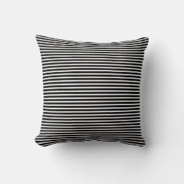 Geldstrafe Stripes Schwarzweiss-Kissen Kissen