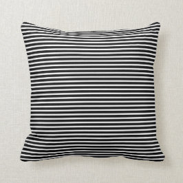 Geldstrafe Stripes Schwarzweiss-Kissen Kissen