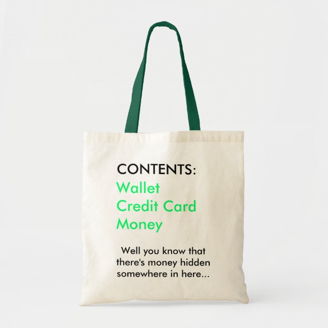 Geldtasche ` tragetasche (Vorne)