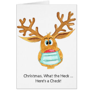 Geldumschlag Geschenkkarte Rudolph Masked Reindeer