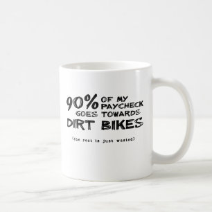 Geldverschwendung Dirt Bike Motocross Tasse