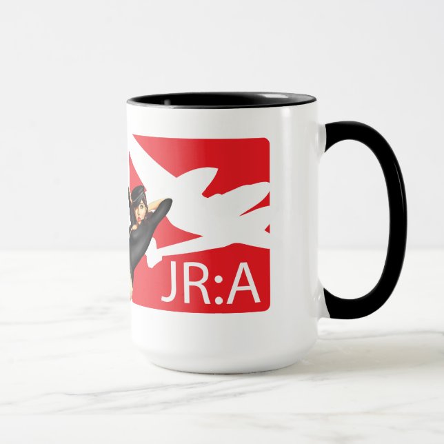 Gelebt ohne Furcht-Tasse 'John Ross American Tasse (Rechts)