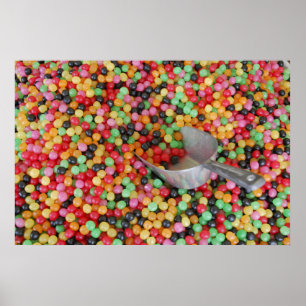 Gelee-Bohnen-Himmels-Leinwand-Druck Poster