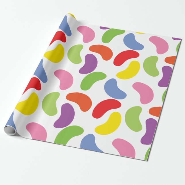 Gelee-Bohnen-Muster-buntes niedliches Geschenkpapier (Ungerollt)