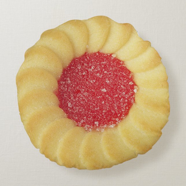 Gelee gefülltes Plätzchen-Kissen Rundes Kissen (Rückseite)