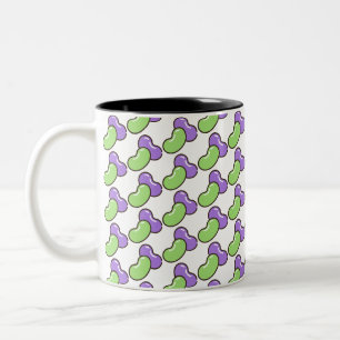 Geleebohnen Zweifarbige Tasse