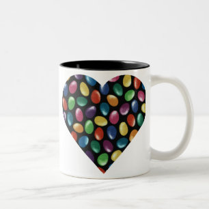 Geleebonbon-Herz Zweifarbige Tasse