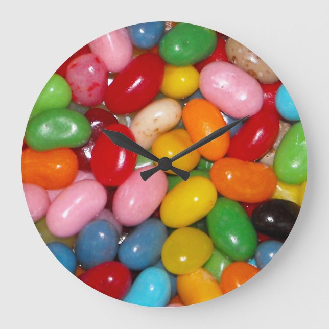 Geleebonbons Große Wanduhr (Vorderseite)