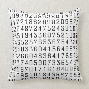 Gelegentliche Zahlen Kissen