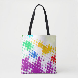 Gelegentlicher bunter Halbtonhintergrund Tasche
