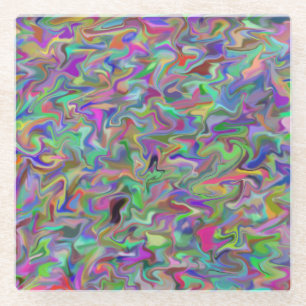 Gelegentlicher Strudel-Glas-Untersetzer Glasuntersetzer