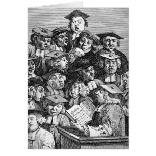 Gelehrte an einem Vortrag, am 20. Januar 1736 - 37
