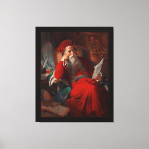 Gelehrter in seiner Studie von Friedrich von Amerl Leinwanddruck