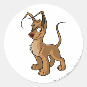 Gelert Brown Runder Aufkleber