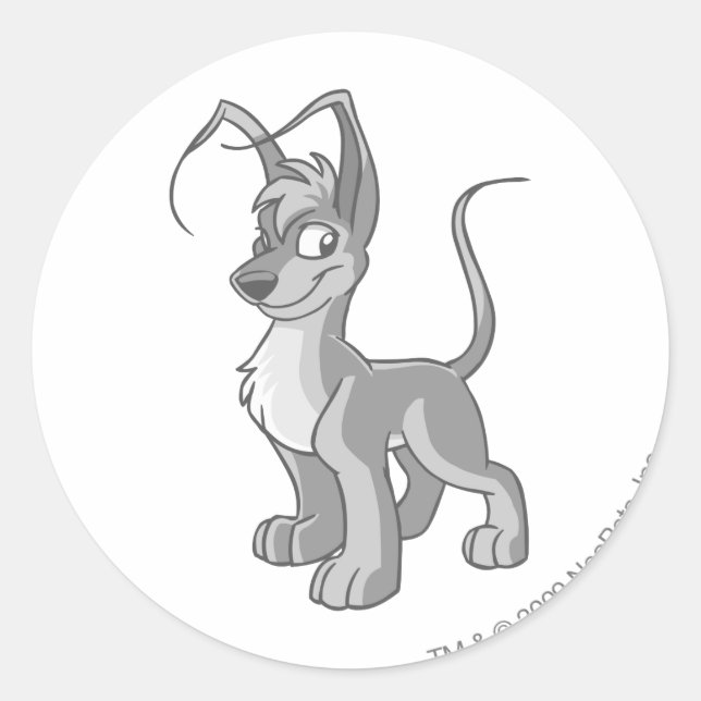 Gelert Silver Runder Aufkleber (Vorderseite)