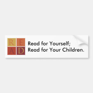 GELESEN für selbst; Gelesen für Ihre Kinder Autoaufkleber
