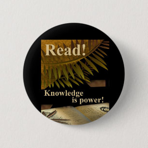 Gelesen! Wissen ist Power-Knopf Button