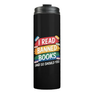 gelesene verbotene Bücher Bibliothekar Woche Thermosbecher
