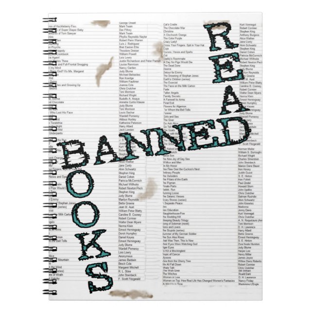 Gelesenes verbotene Buch-Zeitschriften-Raum-Buch Notizblock (Vorderseite)