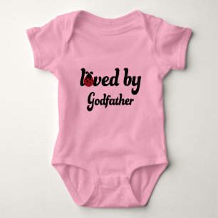 Geliebt durch Pate-Geschenk Baby Strampler