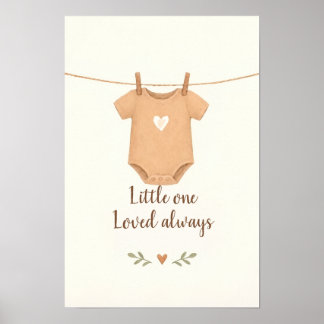 Geliebt immer -Boho Baby Nursery Poster