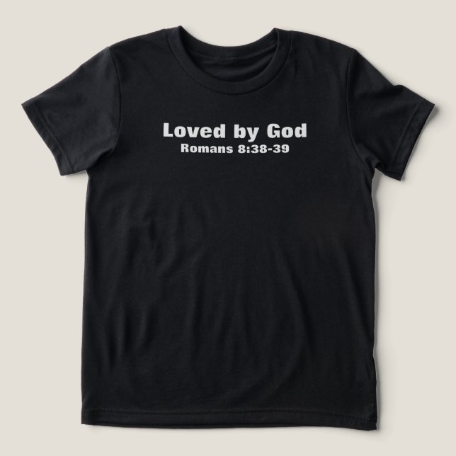 geliebt Tri-Blend shirt (Design Vorderseite)