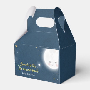 Geliebt zum Mond und hinteren zum Geschenkschachtel