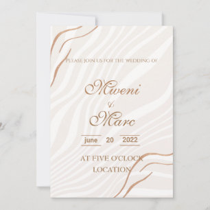 Geliebte anspruchsvolle Hochzeitseinladungen Einladung