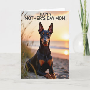 Geliebte Hundemutter-Tages-Szene-Karte Karte
