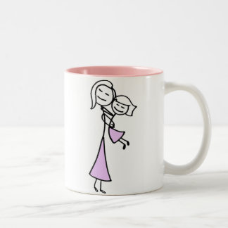 Geliebte Mutter u. Tochter Zweifarbige Tasse