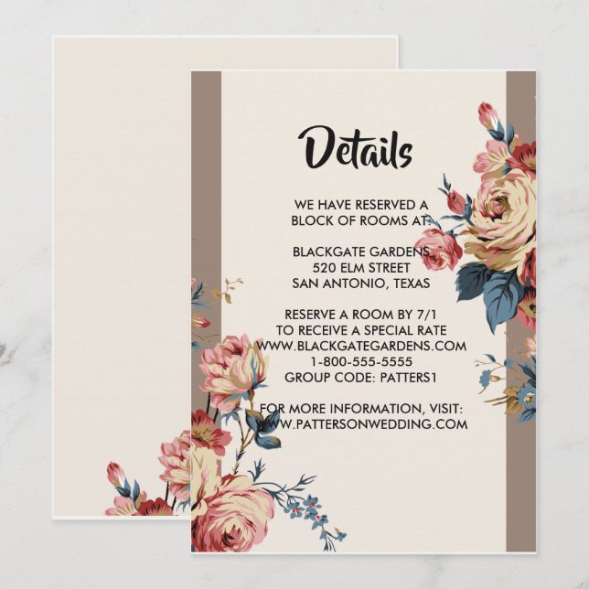 Geliebte Schließung Einladung (Vorne/Hinten)