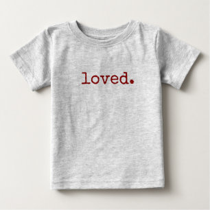 geliebte Typografie Baby T-shirt