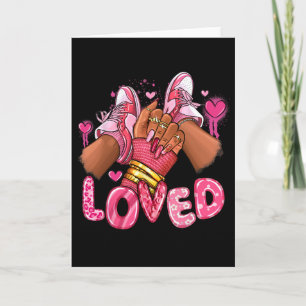 Geliebte Valentinstag Afro Sneaker Valentinstag Fr Karte