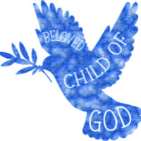 Geliebtes Kind von Gott Dove Baby Design