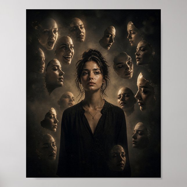 Geliehene Gesichter Poster (Vorne)