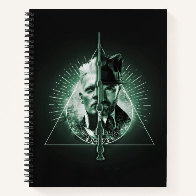 GELLERT GRINDELWALD™ gegen Dumbledore Notizbuch (Vorderseite)