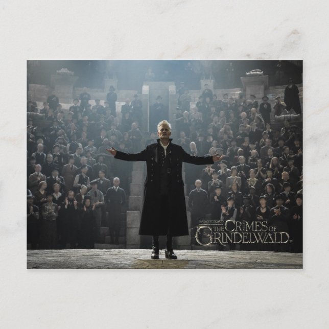 GELLERT GRINDELWALD™'s Speech Foto Postkarte (Vorderseite)