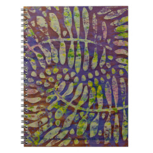 Gelli Druck-Schablone-abstrakte Kunst Notizblock
