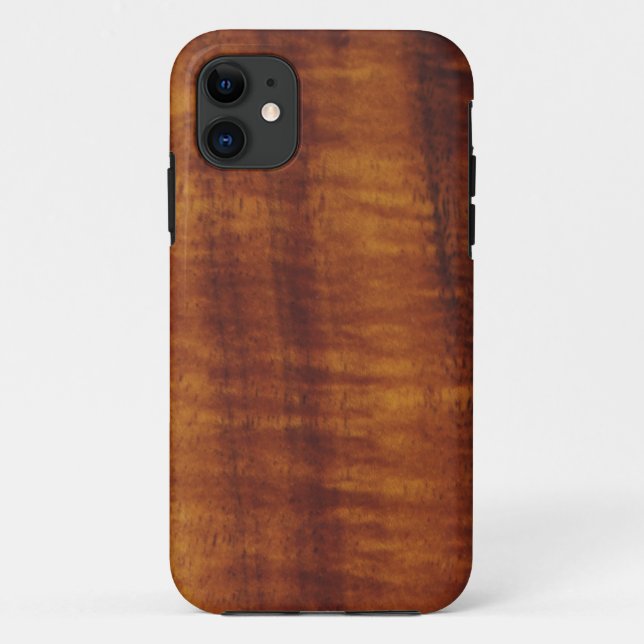 Gelockte hawaiische Koa Holz-Art Case-Mate iPhone Hülle (Rückseite)