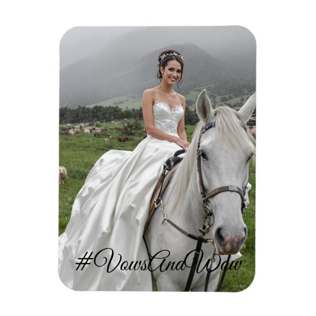 #GelübdeUndWowFlexible Foto-Magnet Magnet (Vertikal)