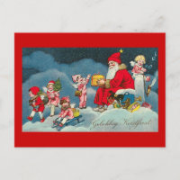 "Gelukkig Kerstfeest" Vintage niederländische
